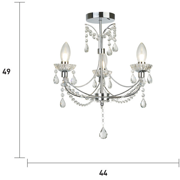 Rosdorf Park Kronleuchter 3-flammig Caton | Wayfair.de